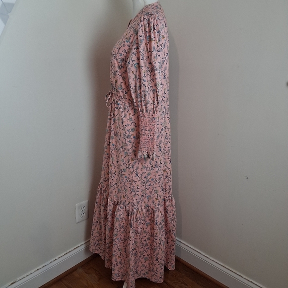 Tuckernuck Hyacinth House Light Pink Floral Lucille Maxi Dress Size Large NWOT - Picture 4 of 14